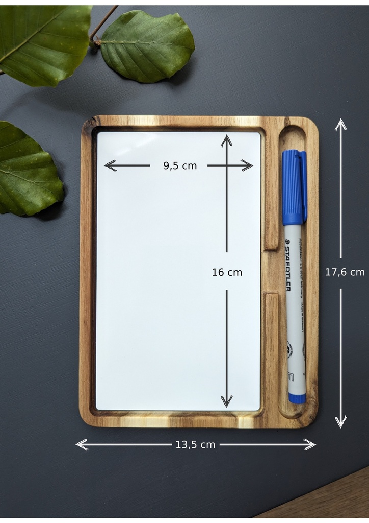 Barebaric notepad mini - A reusable, washable mini whiteboard for your notes or todo list