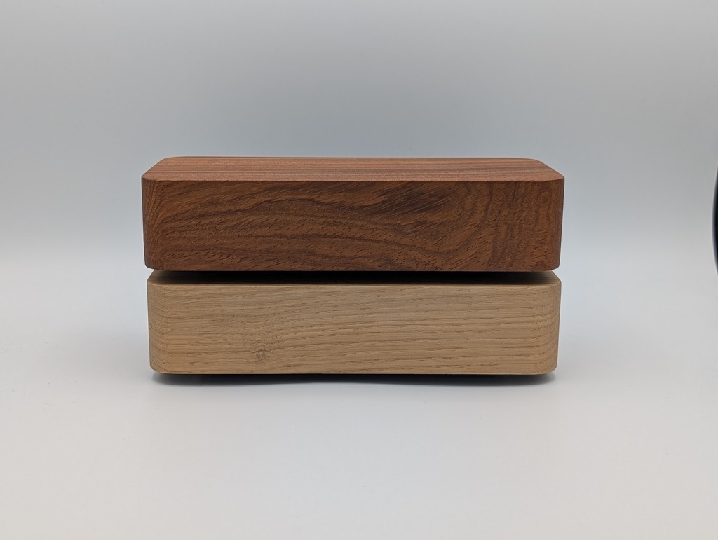 Dynabox - Wooden Case, Oak or Tigerwood, Various Sizes, Electronics Box, Nixie Clock Enclosure