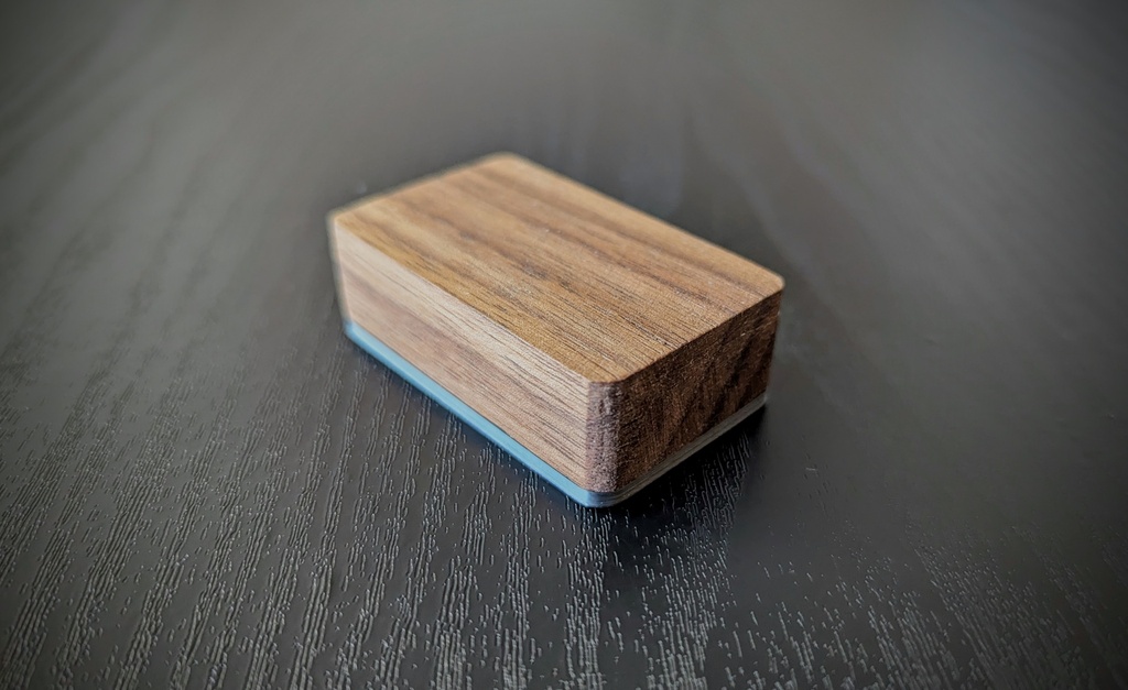 2 x ESP32 enclosure, case made from walnut wood