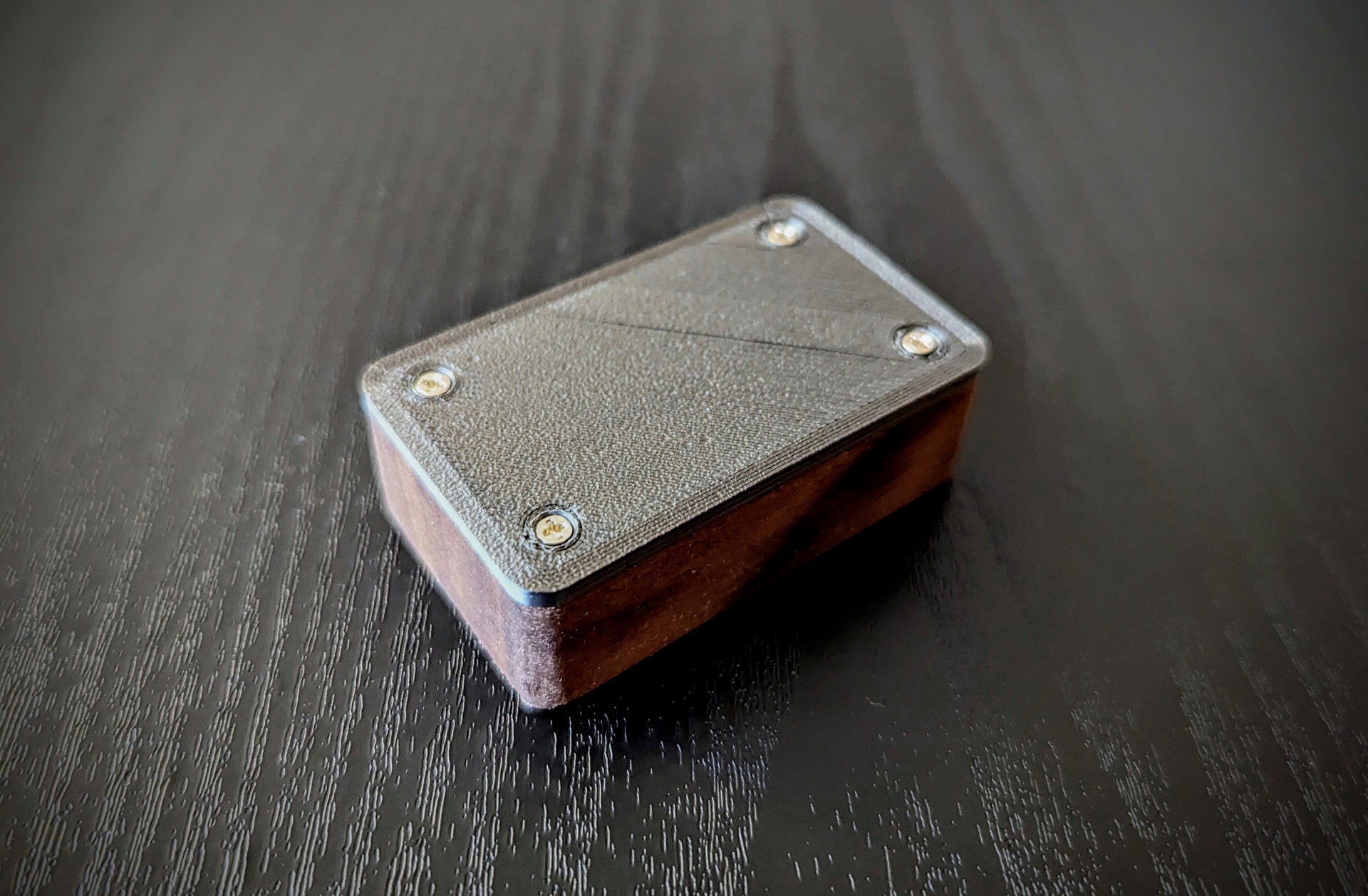 2 x ESP32 enclosure, case made from walnut wood