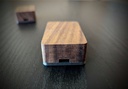 2 x ESP32 enclosure, case made from walnut wood