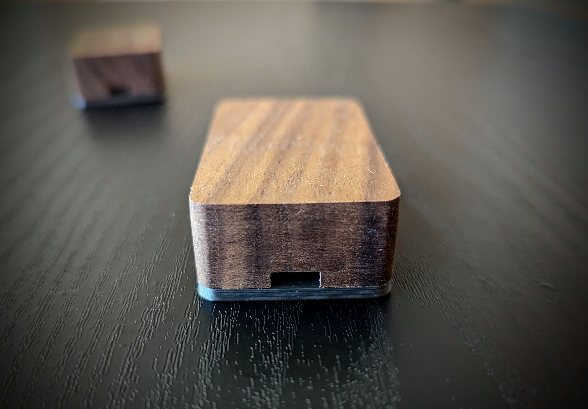 2 x ESP32 enclosure, case made from walnut wood