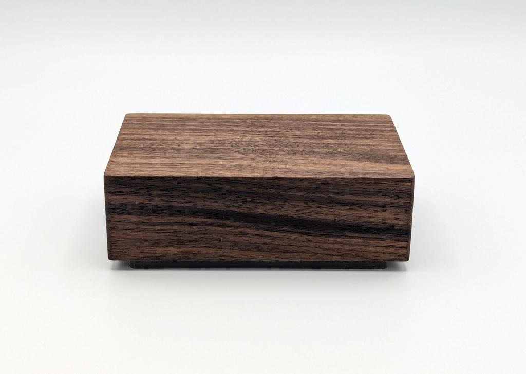 Gehäuse aus Nussbaum-Holz 135 x 85 x 41 mm Projektbox Elektronik Case für Verstärker HIFI, Hohe Qualität, auf Maß, Holzgehäuse