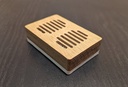 Barebaric Raspberry Pi 4 Case feito de madeira de noz ou carvalho
