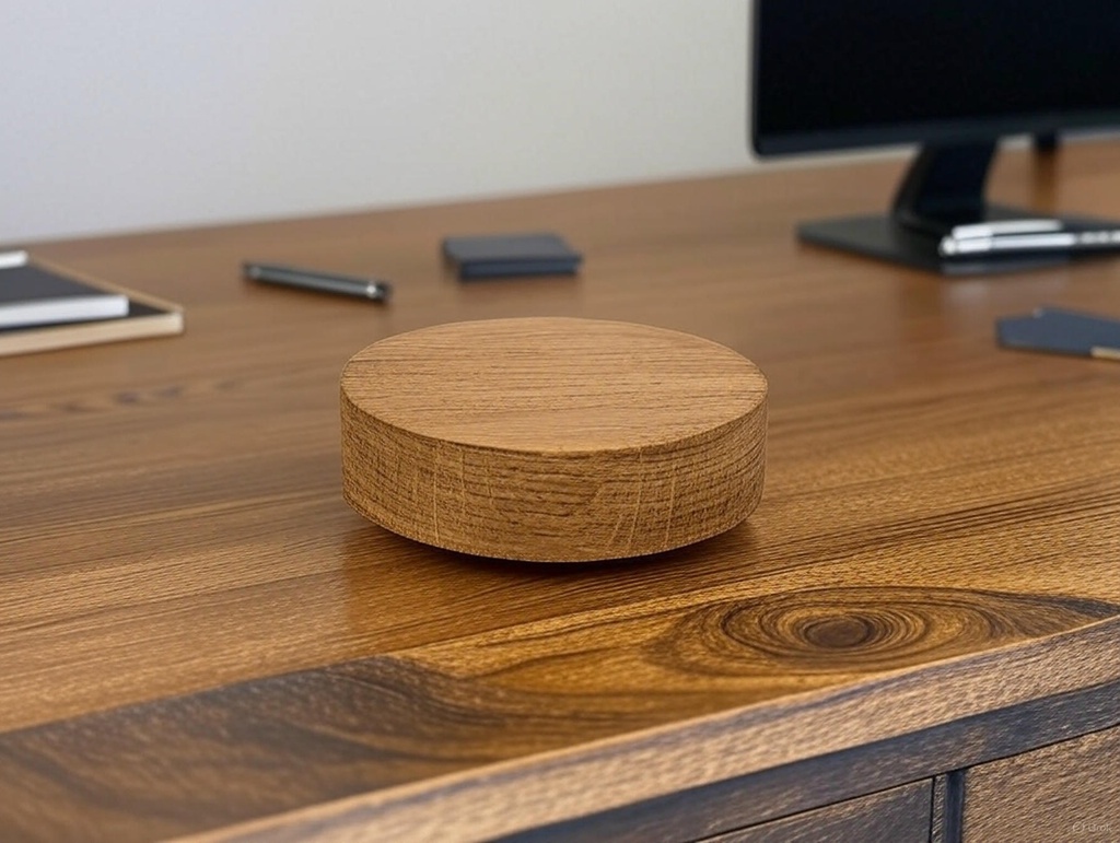 Barebaric Orbis Round Wood Enclosure Project Box Electronics Enclosure Oak Circular