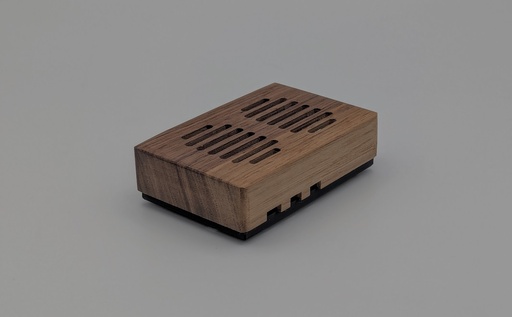 Barebaric Raspberry Pi 5 Gehäuse aus Holz (Eiche oder Nussbaum), Case aus Echtholz
