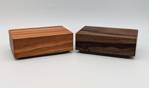 Gehäuse aus Nussbaum Eiche Tigerwood Holz 135 x 85 x 41 mm Projektbox Elektronik Case für Verstärker HIFI, Hohe Qualität, auf Maß, Holzgehäuse