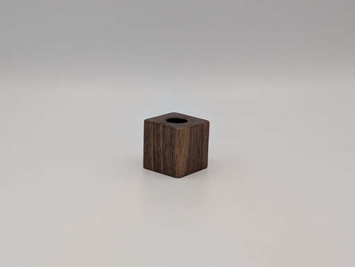 Pen holder for a single pen, made from American Walnut (Dark Walnut), wood