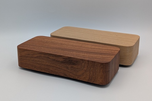 Dynabox - Holzgehäuse aus Eiche, Tigerwood oder amerikanischem Nussbaum, verschiedene Größen, Elektronik Box, für Nixie Uhr, Audio oder Hifi Projekte